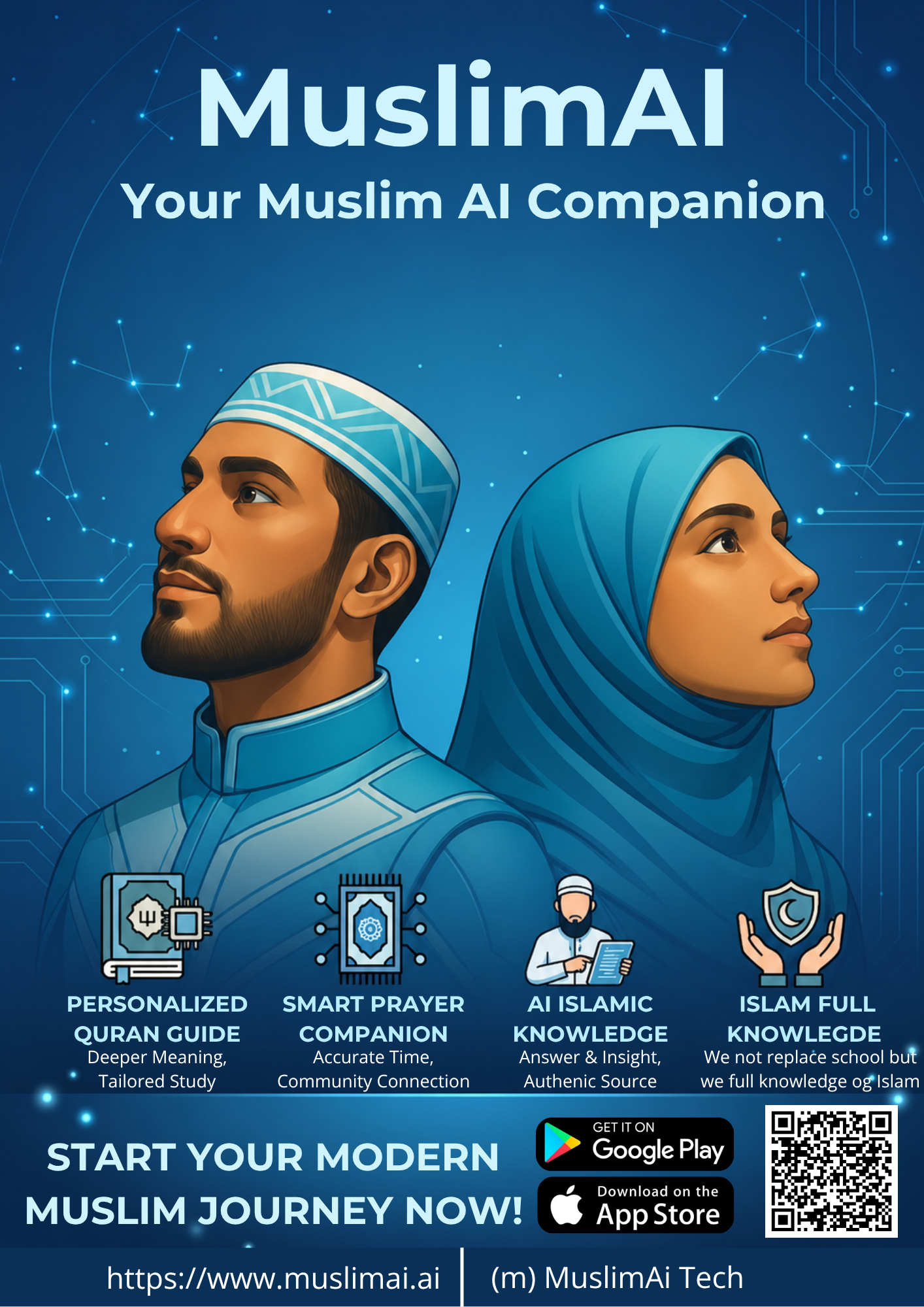 Muslim AI Companion poster